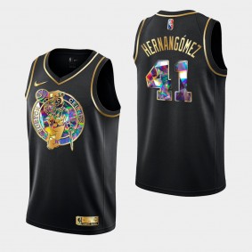 2021-22 NBA 75TH Diamond Boston Celtics Juancho Hernangomez Jersey Black