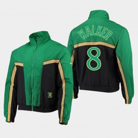 Boston Celtics Kemba Walker City 2.0 Courtside Full-Zip Jacket Black Kelly Green