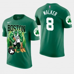 Boston Celtics Kemba Walker Green Marvel Hulk Smash T-Shirt