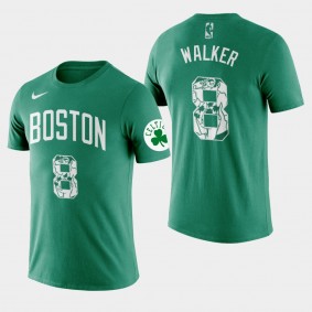 Boston Celtics Kemba Walker Name & Number Green T-Shirt