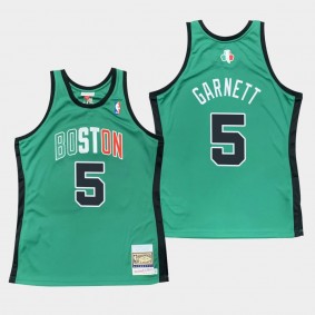 Boston Celtics Kevin Garnett #5 Green 2007-08 Hardwood Classics Throwback Jersey