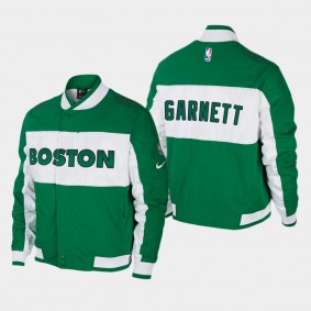 Men's Boston Celtics Kevin Garnett Courtside Icon Green Jacket