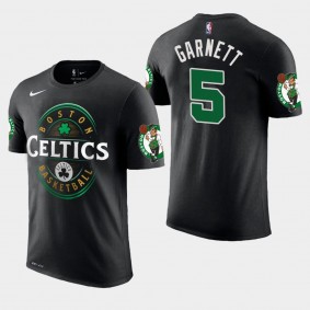 Men's Boston Celtics Kevin Garnett Black Forever Lucky T-Shirt