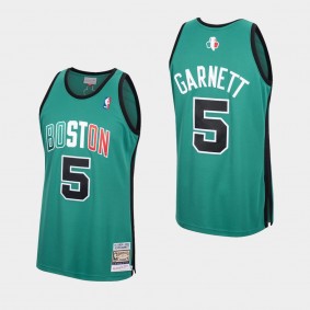 Kevin Garnett Hardwood Classics Jersey Authentic Boston Celtics Kelly Green
