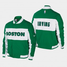 Men's Boston Celtics Kyrie Irving Courtside Icon Green Jacket