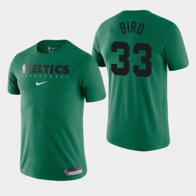 Boston Celtics Larry Bird Essential Green Practice Performance Shirt