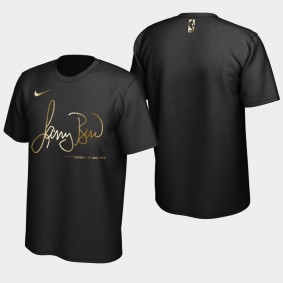 Boston Celtics Larry Bird Golden Limited Edition Black Signature T-Shirt