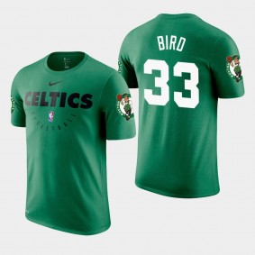 Boston Celtics Larry Bird Practice Green Legend Performance T-Shirt