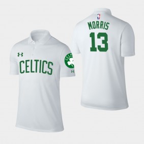 Men's Boston Celtics Marcus Morris Association Edition White Polo