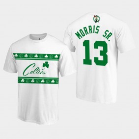 Boston Celtics Marcus Morris Sr. Primary Wordmark White T-shirt