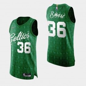 Boston Celtics NBA 75th Christmas Night Marcus Smart Jersey Authentic Green