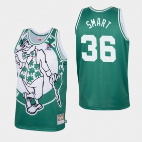 Boston Celtics Marcus Smart Big Face Green Mitchell & Ness Jersey