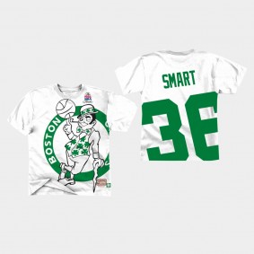 Boston Celtics Marcus Smart Big Face T-Shirt White