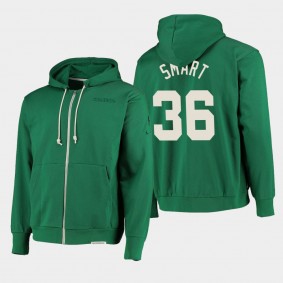 Marcus Smart Standard Issue Boston Celtics Dri-Fit Green Hoodie - Full Zip