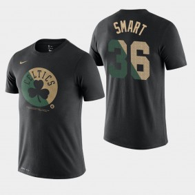 Boston Celtics Marcus Smart Team Logo Black Essential Dry Shirt