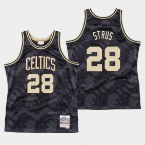 Boston Celtics Max Strus Black Toile Jersey Black