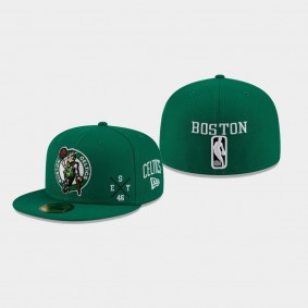 Boston Celtics Multi 59FIFTY Fitted Kelly Green Hat