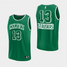 Boston Celtics Nik Stauskas Replica City Jersey Green