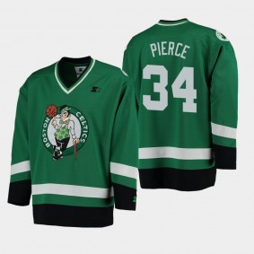 Men's Boston Celtics Paul Pierce Hockey Green Jersey