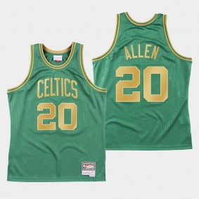 Boston Celtics Ray Allen 2020 CNY Hardwood Classics Jersey Green