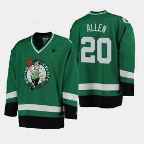 Men's Boston Celtics Ray Allen Hockey Green Jersey