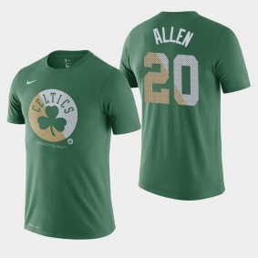 Boston Celtics Ray Allen Team Logo Green Essential Dry Shirt