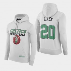 Boston Celtics Ray Allen Throwback Logo Hoodie White