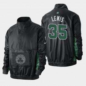 Boston Celtics Reggie Lewis Courtside Black Lightweight Jacket