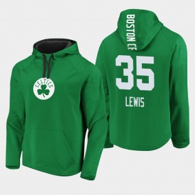 Boston Celtics Reggie Lewis Iconic Hoodie Defender Performance Primary Logo Kelly Green