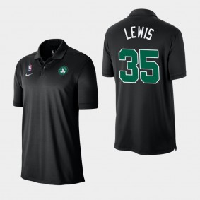 Boston Celtics Reggie Lewis Nike Black Polo - Statement Edition
