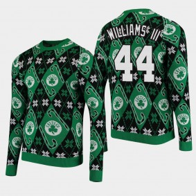Men's Boston Celtics Robert Williams III Christmas Ugly Green Sweater