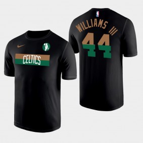 Boston Celtics Robert Williams III Wordmark Logo Black Legend Performance T-Shirt