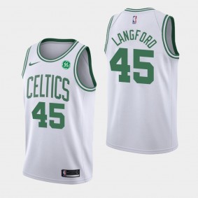 Men's Boston Celtics Romeo Langford Association White Jersey