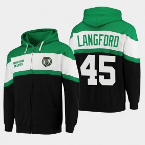 Romeo Langford Colorblock Boston Celtics Green Hoodie