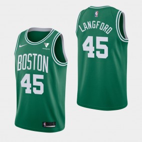 Vistaprint Patch Romeo Langford Boston Celtics Green 2020-21 Jersey - Icon