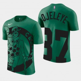 Boston Celtics Semi Ojeleye Oversize Logo Green Performance Tri-Blend T-Shirt