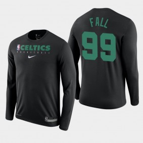 Boston Celtics Tacko Fall Practice Long Sleeve Legend Performance Black Shirt