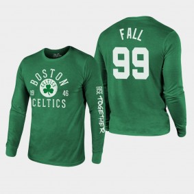 Boston Celtics Tacko Fall Rise Together Kelly Green Tri-Blend Long Sleeve Shirt