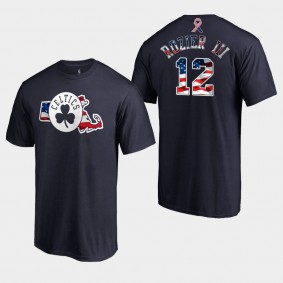 Boston Celtics Terry Rozier III 2019 Memorial Day Navy Stars Stripes T-shirt