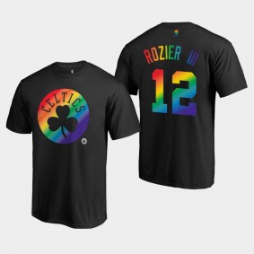 Boston Celtics Terry Rozier III Team Pride Logo Black T-shirt