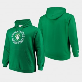 Men's Boston Celtics Throwback Logo Pullover Kelly Green Hoodie