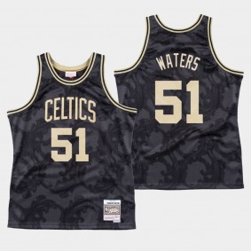 Boston Celtics Tremont Waters Black Toile Jersey Black