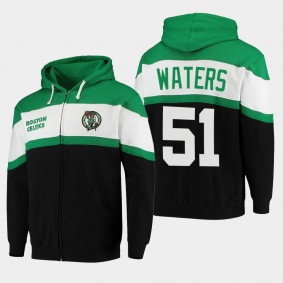 Tremont Waters Colorblock Boston Celtics Green Hoodie