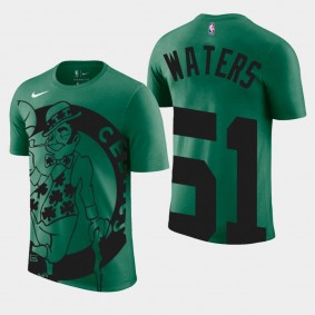 Boston Celtics Tremont Waters Oversize Logo Green Performance Tri-Blend T-Shirt