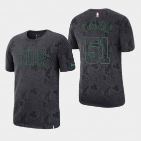 Boston Celtics Tremont Waters Team Logo Anthracite All Over Print Shirt