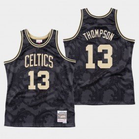 Tristan Thompson Black Toile Jersey Classics Boston Celtics Black