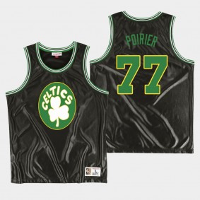 Boston Celtics #77 Vincent Poirier Dazzle HWC Jersey Black