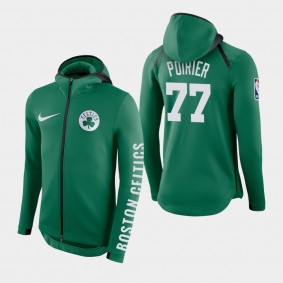 Men's Boston Celtics Vincent Poirier Showtime Full-Zip Green Hoodie
