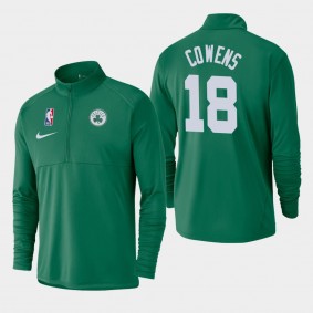Men's Boston Celtics David Cowens Element Logo Performance Half-Zip Pullover Kelly Green Jacket