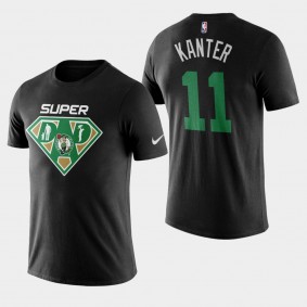 Boston Celtics Enes Kanter 2020 Super Dad Black T-Shirt